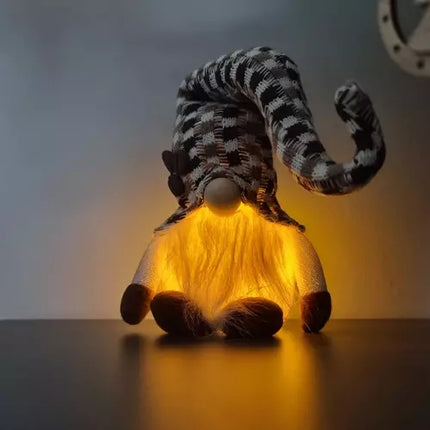 Grauer stehender Elf – leuchtende LED 20354