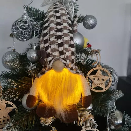 Grauer stehender Elf – leuchtende LED 20354