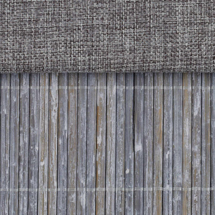 Tabouret gris avec espace de rangement