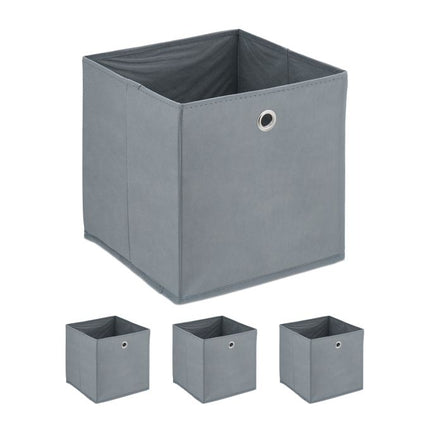 Gray storage box - 4 pcs
