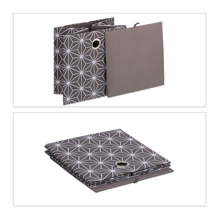 Gray storage box set of 2