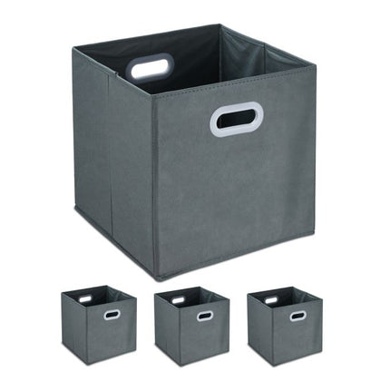 Gray storage box - set of 4