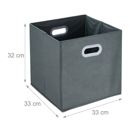 Gray storage box - set of 4