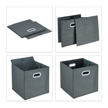 Gray storage box - set of 4