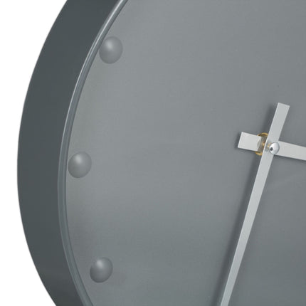 Graue Wanduhr