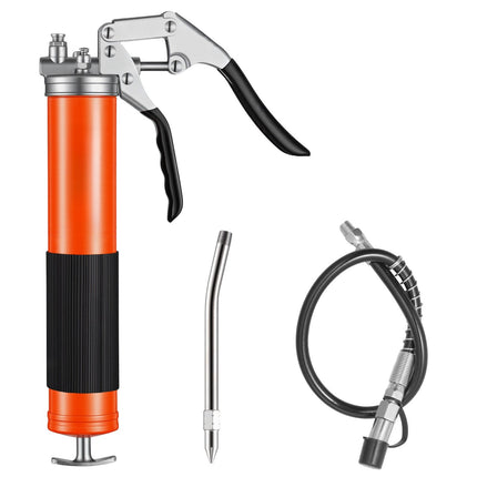 Grease Gun 8000 PSI, Pistol Grip Kit, 0.4 L, Hose