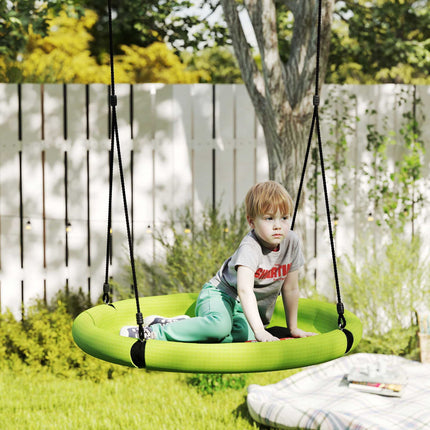 Grüne, verstellbare Outdoor-Nestschaukel, 98 cm, 150 kg Tragfähigkeit