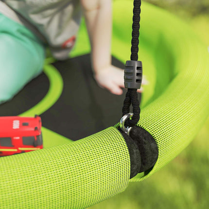 Grüne, verstellbare Outdoor-Nestschaukel, 98 cm, 150 kg Tragfähigkeit