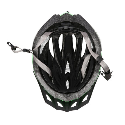 Green-Black Medium Helmet, 53-58cm Size