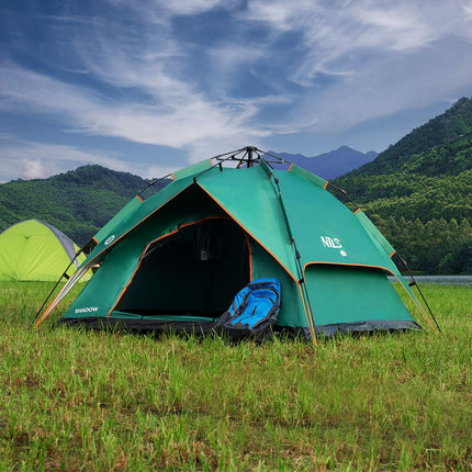 Green Camping Tent, 2-Person, Lightweight