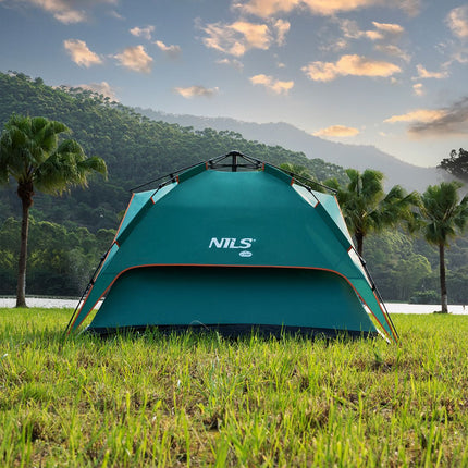 Green Camping Tent, 2-Person, Lightweight