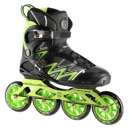 Green In-Line Skates, Size 39, Adjustable Fit