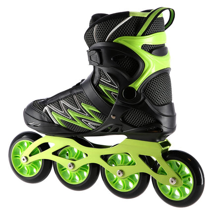 Green In-Line Skates, Size 39, Adjustable Fit