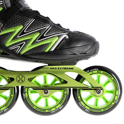 Green In-Line Skates, Size 39, Adjustable Fit