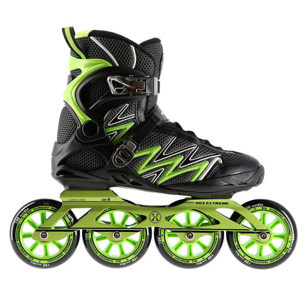 Green In-Line Skates, Size 39, Adjustable Fit