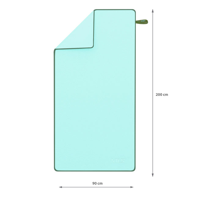 Green Microfibre Towel 200x90 cm