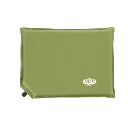 Green Self-Inflating Camping Pillow, Compact & Portable