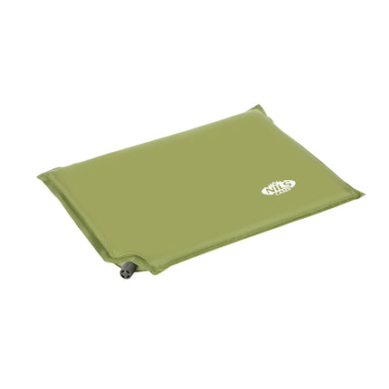 Green Self-Inflating Camping Pillow, Compact & Portable
