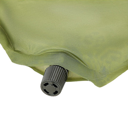 Green Self-Inflating Camping Pillow, Compact & Portable