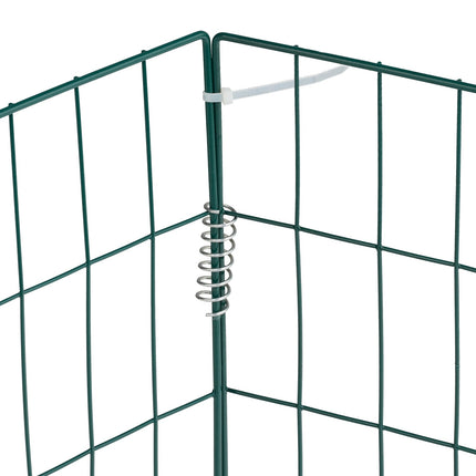 Green Steel Compost Bins Set of 2, High Capacity