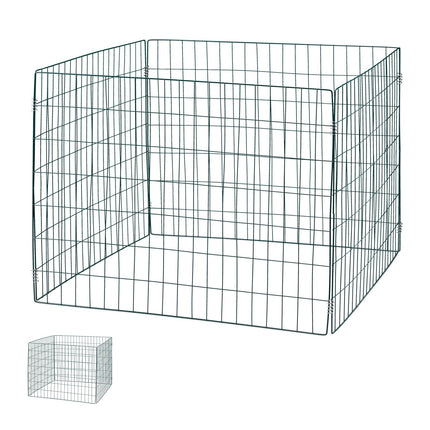 Green Steel Compost Bins Set of 2, High Capacity