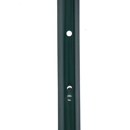 Green Steel Fence Posts, 90 cm, Set of 10