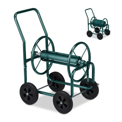Grüner Stahl-Schlauchwagen