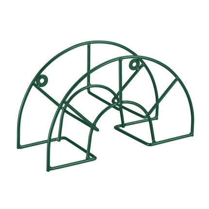 Grüner, halbkreisförmiger Wand-Schlauchhalter