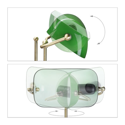 Grüne Bankerlampe