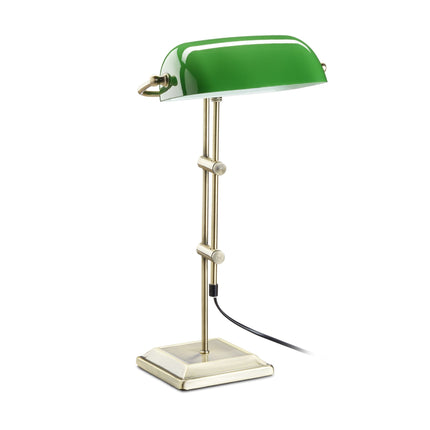 Grüne Bankerlampe