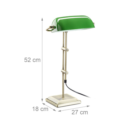 Grüne Bankerlampe