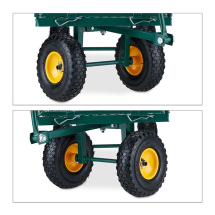 Grüner Bollerwagen
