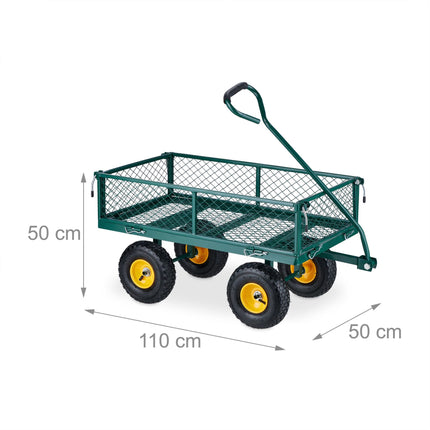 Grüner Bollerwagen