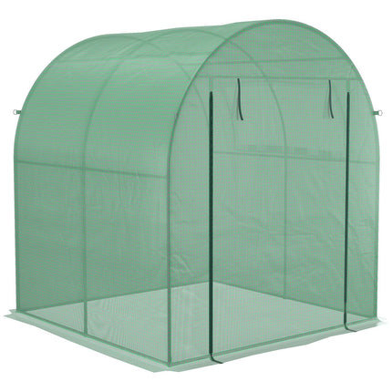Greenhouse with UV protection, roller door, PE film, 180x180x200 cm