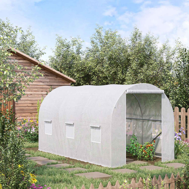 Folien-Gewächshaus für den Garten - 350x200x200cm Pflanzen-Schutzhaus