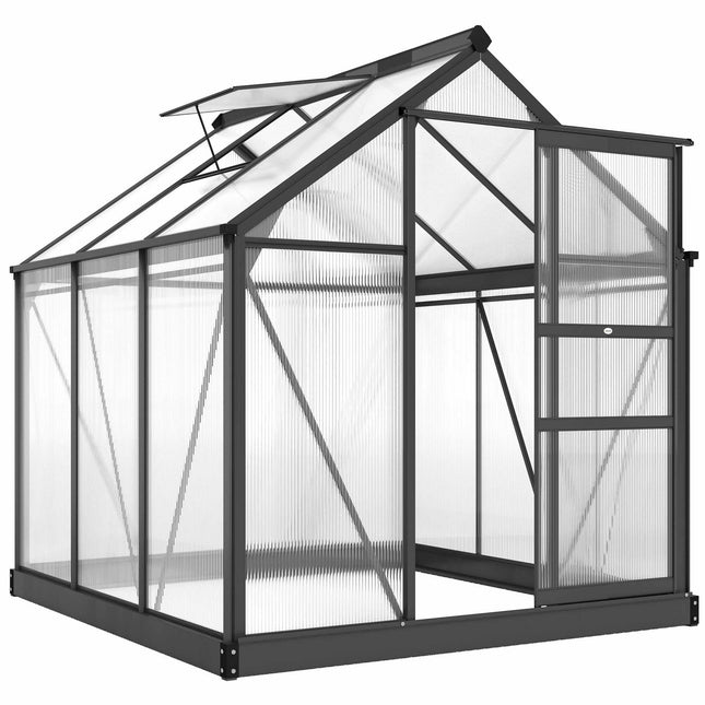 Greenhouse 3.65m², Aluminum Frame, UV-Resistant Panels