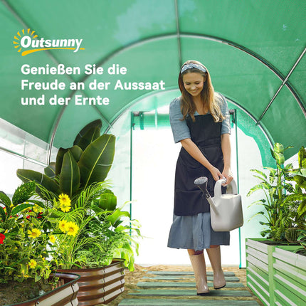 Gewächshaus 3x2x2m mit aufrollbaren Seiten und UV-Schutz