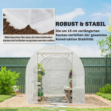 Gewächshausabdeckung, PE-Netz, 400x200x200 cm, Wasserdicht