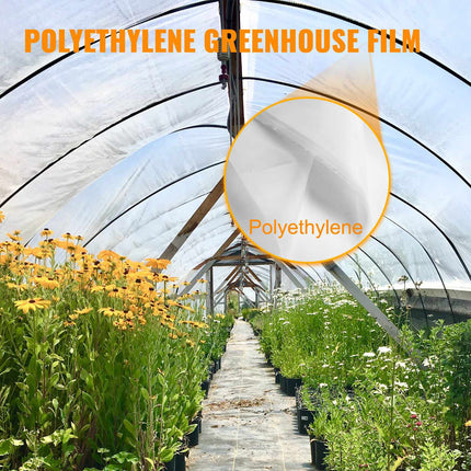 Greenhouse Film 24 x 50 ft, 6 Mil Clear Polyethylene