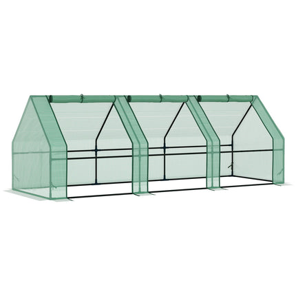 Kas Tomatenhuis Koud Frame, Groen, 270X90X90Cm, Voor Tuin & Balkon