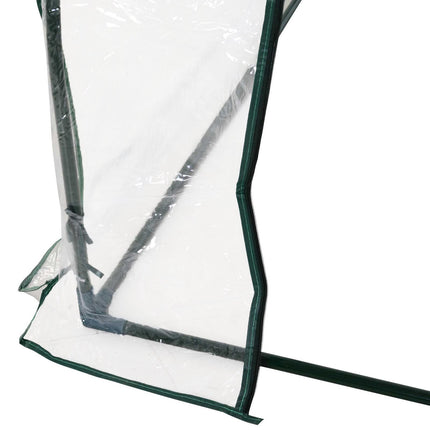 Gewächshaus aus Stahl-PVC mit Tür - 250x100x80cm Frühbeet