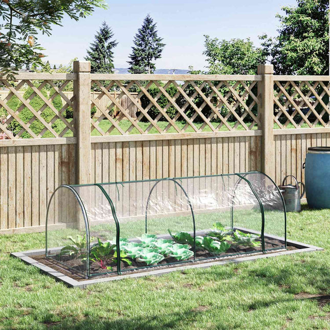Kas Met Deur, Koud Frame, Plantenopkweek, Staal Pvc, 250X100X80Cm