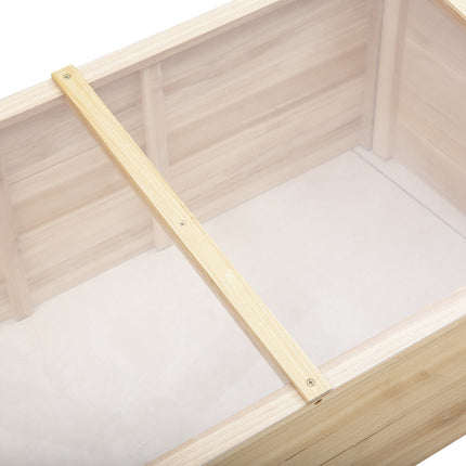 Gewächshaus Holz Frühbeetkasten - Fichtenholz, 100x50x35 cm