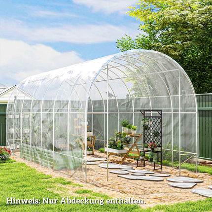 Waterproof UV greenhouse film 7x8m - Tear-resistant plastic