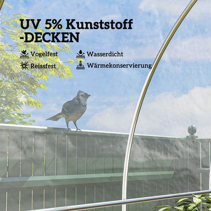 Waterproof UV-protected greenhouse film 8x10m, tear-resistant