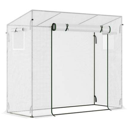 Gewächshausfolie, 200x68x196cm, winddichter Stahl & PE