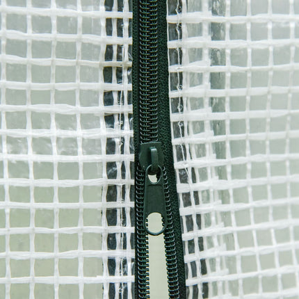 Gewächshausfolie, 200x68x196cm, winddichter Stahl & PE