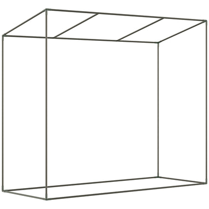 Gewächshausfolie, 200x68x196cm, winddichter Stahl & PE