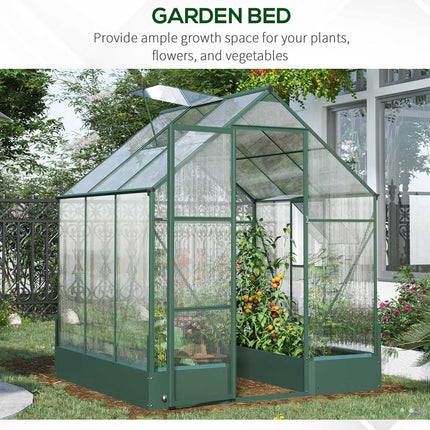 Aluminium-Gartengewächshaus - vielseitiges Frühbeet, Pflanzenhaus, Tomatenhaus