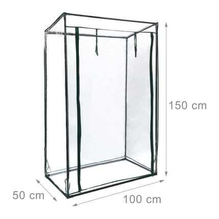 Greenhouse for tomatoes with sloping roof